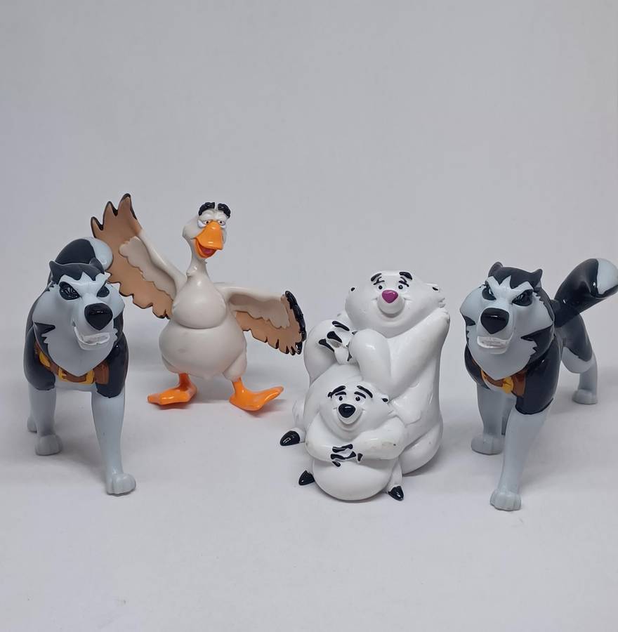 Collectable 1995 KFC Balto toys promotional items from the UK