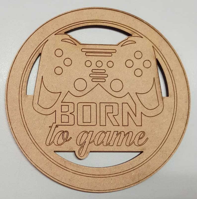Cut Out Shape Coaster - Born to game