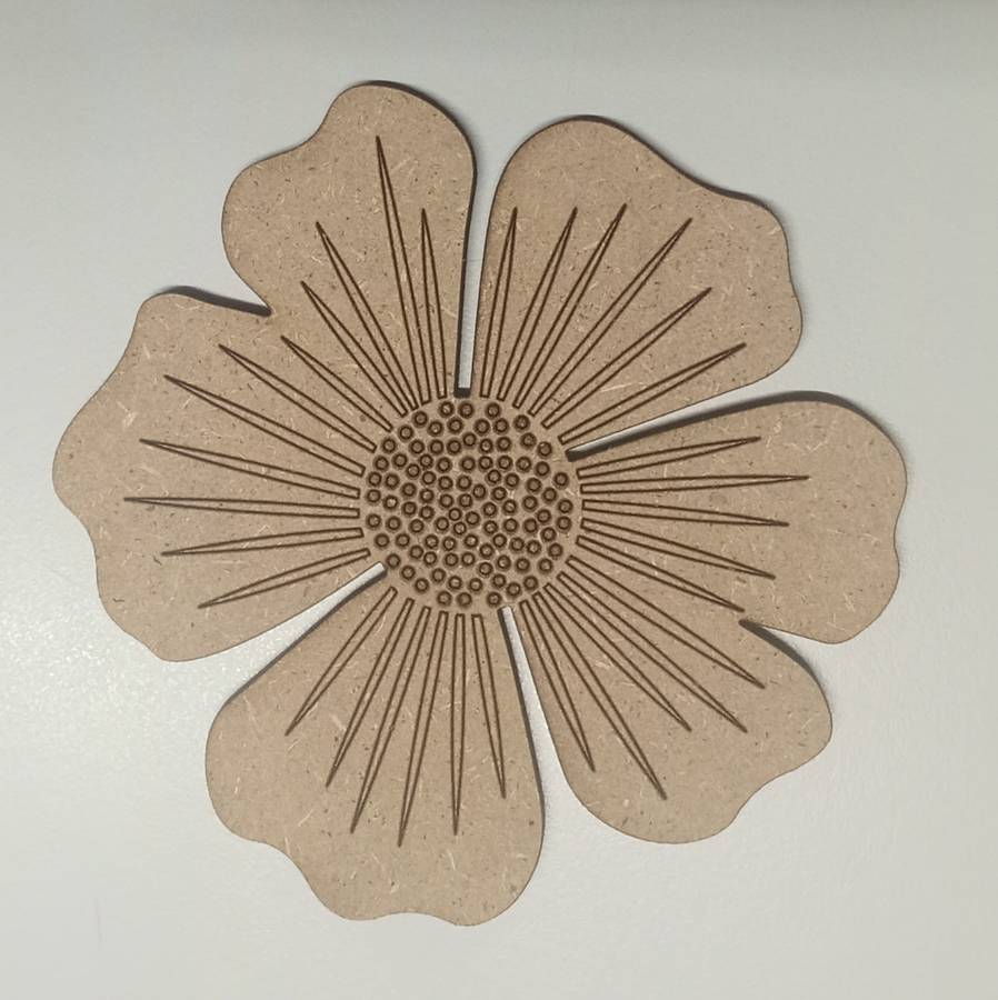 Flower shape coaster