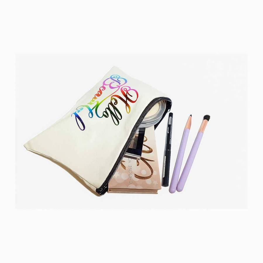 Multi-Purpose Canvas Pouch | Makeup Bag | Stationery Pouch | Travel Gift Idea | Handmade Zipper Bag