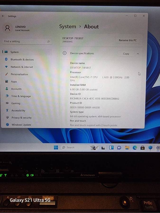 LENOVO X201 core i7