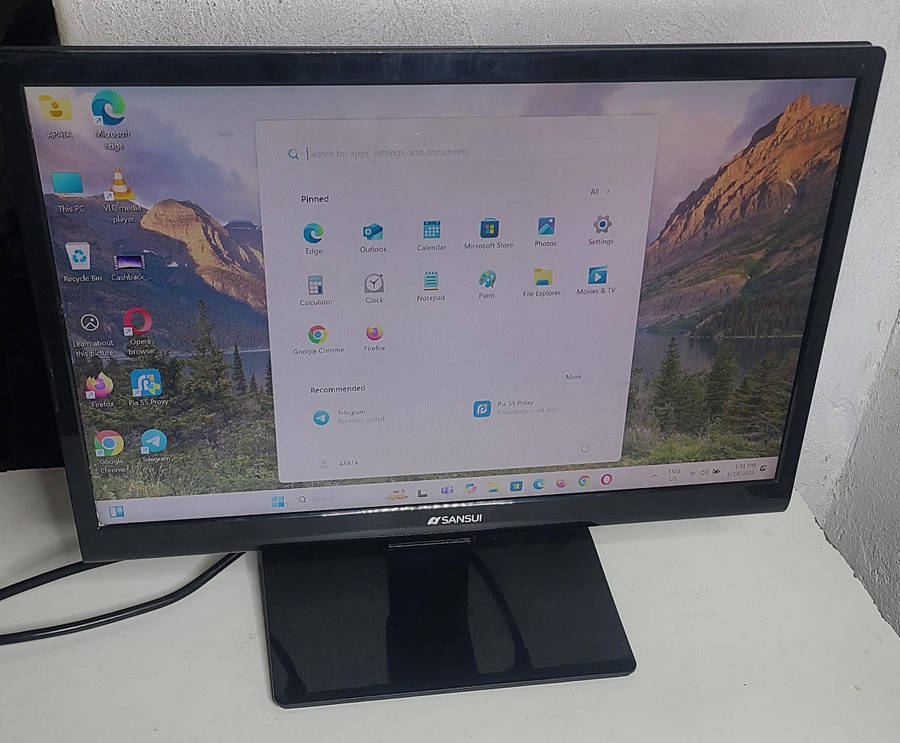 SANSUI LED MONITOR 20inch HDMI screen