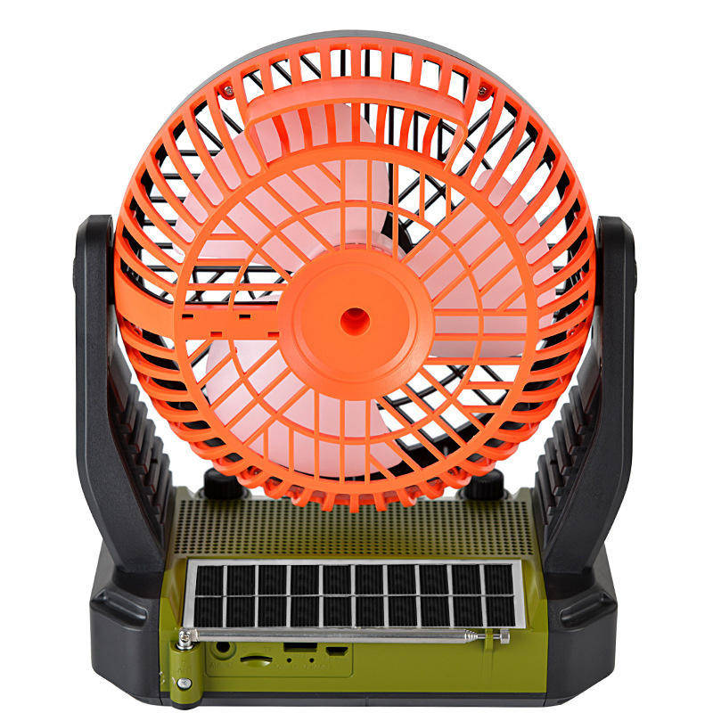 Portable Multifunctional Desktop Fan with Speakers LED Light and FM Radio