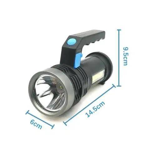 2 Pack Outdoor Flashlights Searchlight Rechargeable LED Spotlight for Camping Walking Dogs