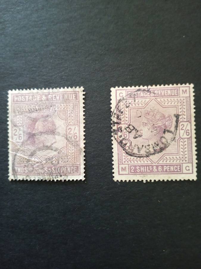 Great Britain Queen Victoria & Edward vii 2s6d lilac used