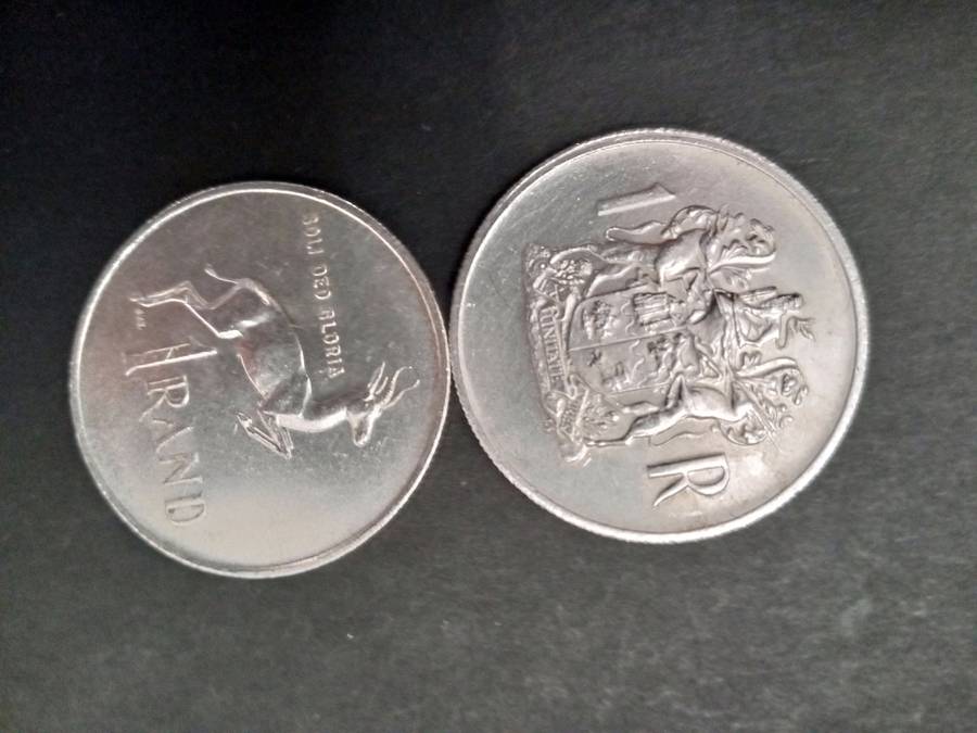 1967 R1.00 coin & 1969 R1.00 coin