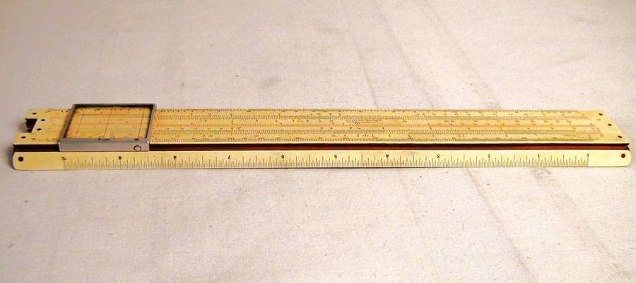 Vintage Slide Rule Faber-Castell ELECTRO 1/98/398 DRGM, Made in Bavaria Germany w/Case