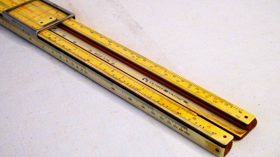 Vintage Slide Rule Faber-Castell ELECTRO 1/98/398 DRGM, Made in Bavaria Germany w/Case
