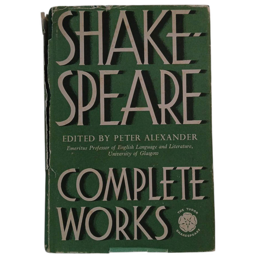 1964 The Complete Works of Shakespeare By Peter Alexander Hardcover w/Dustjacket