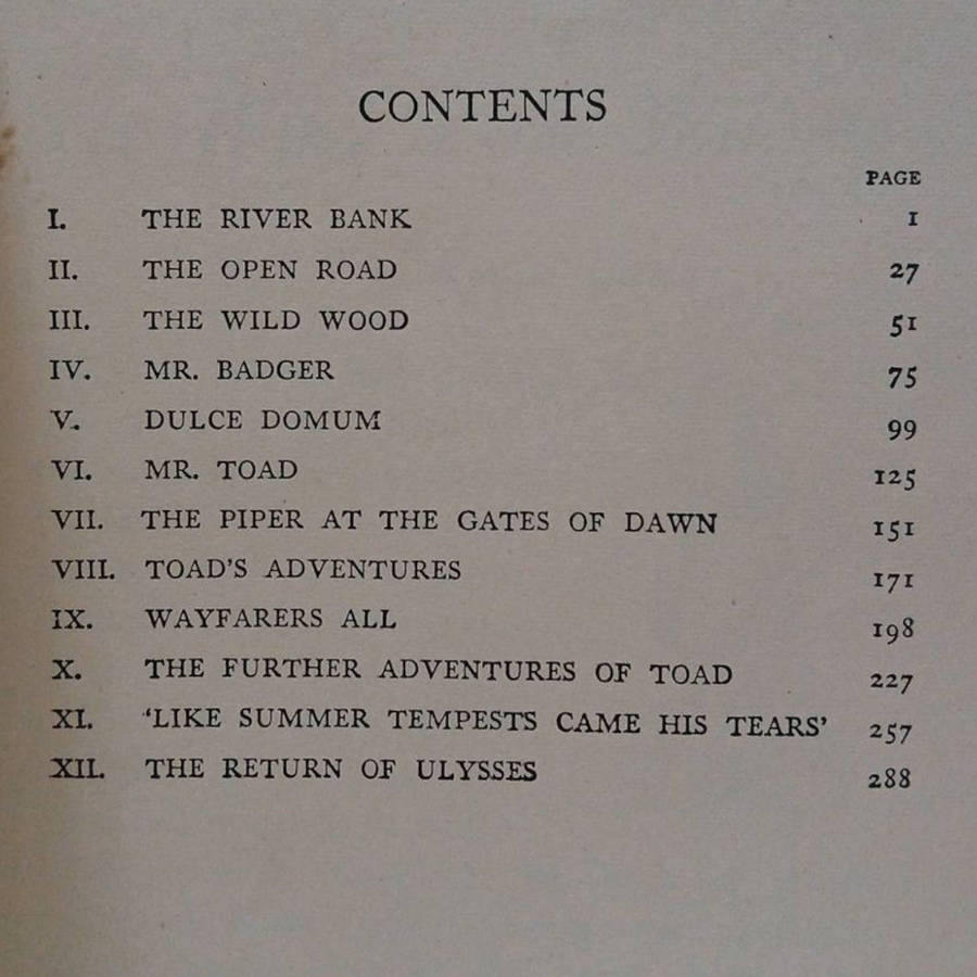 1950 The Wind in The Willows by Kenneth Grahame Hardcover w/o Dustjacket