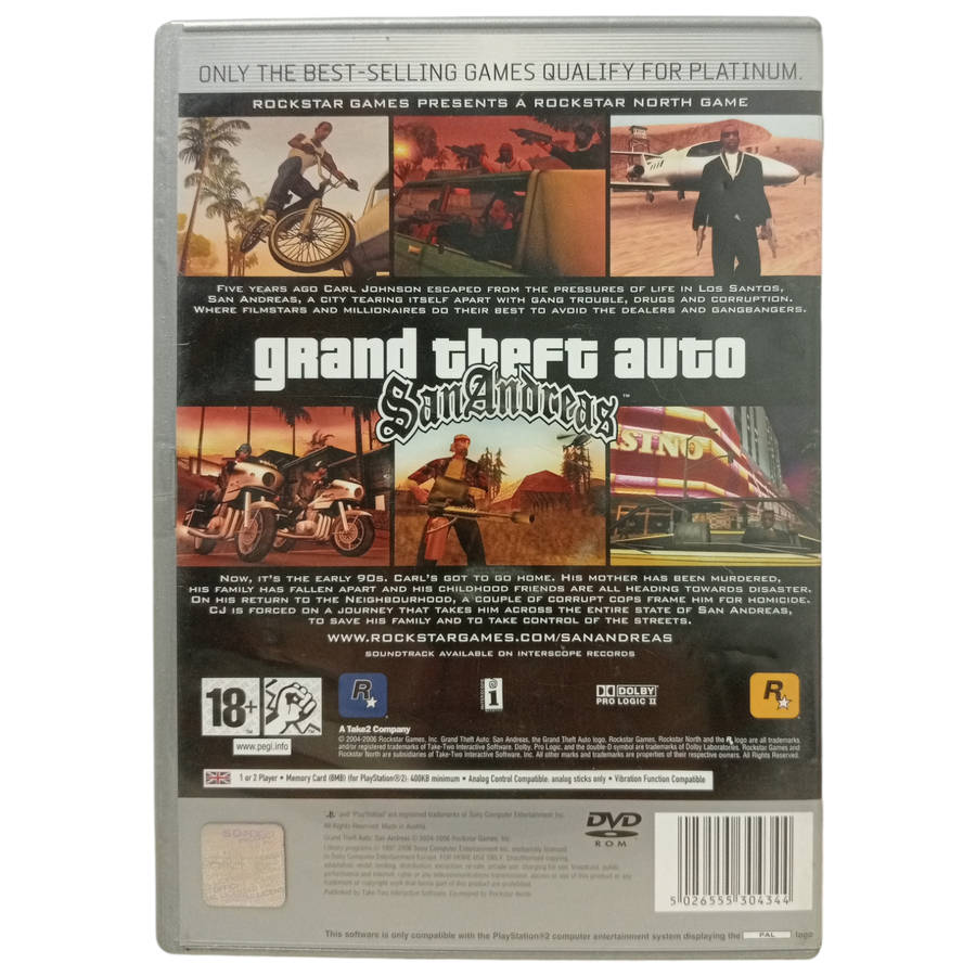 Grand Theft Auto -San Andreas PlayStation 2