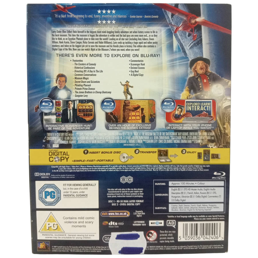 Night At The Museum 2 Blu-Ray