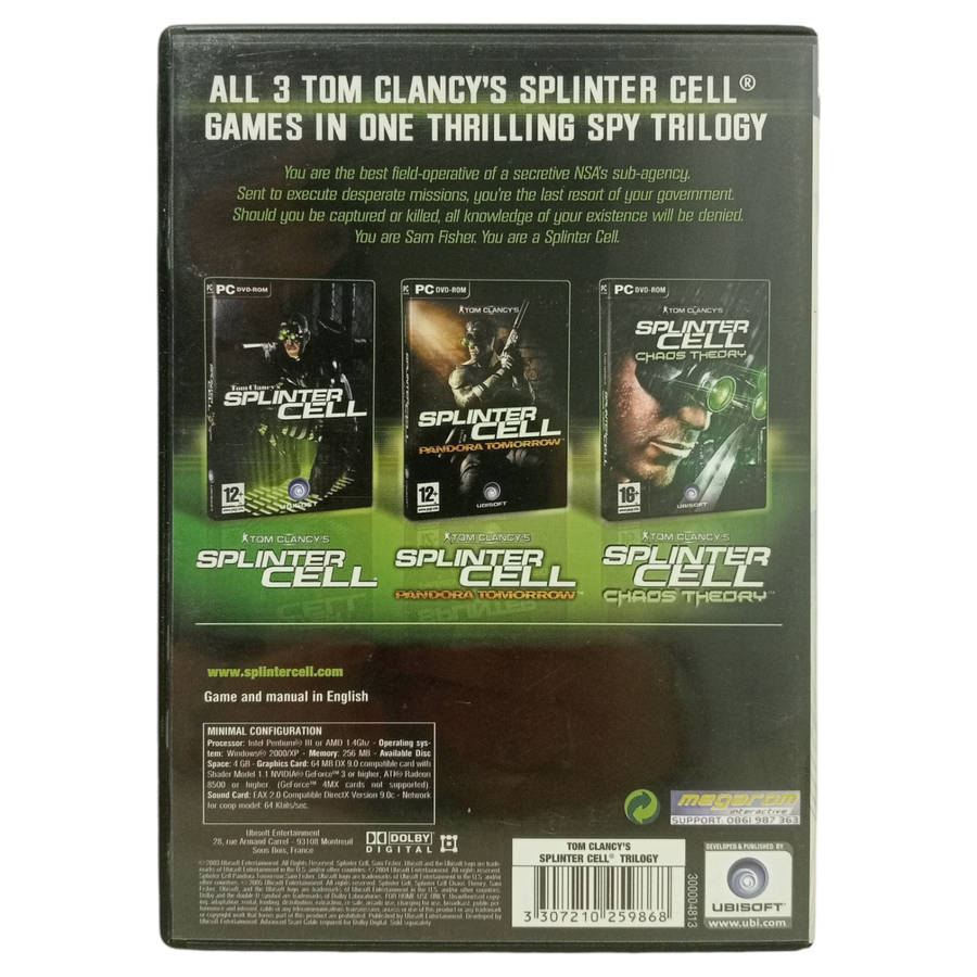 Splinter Cell Trilogy PC (DVD)