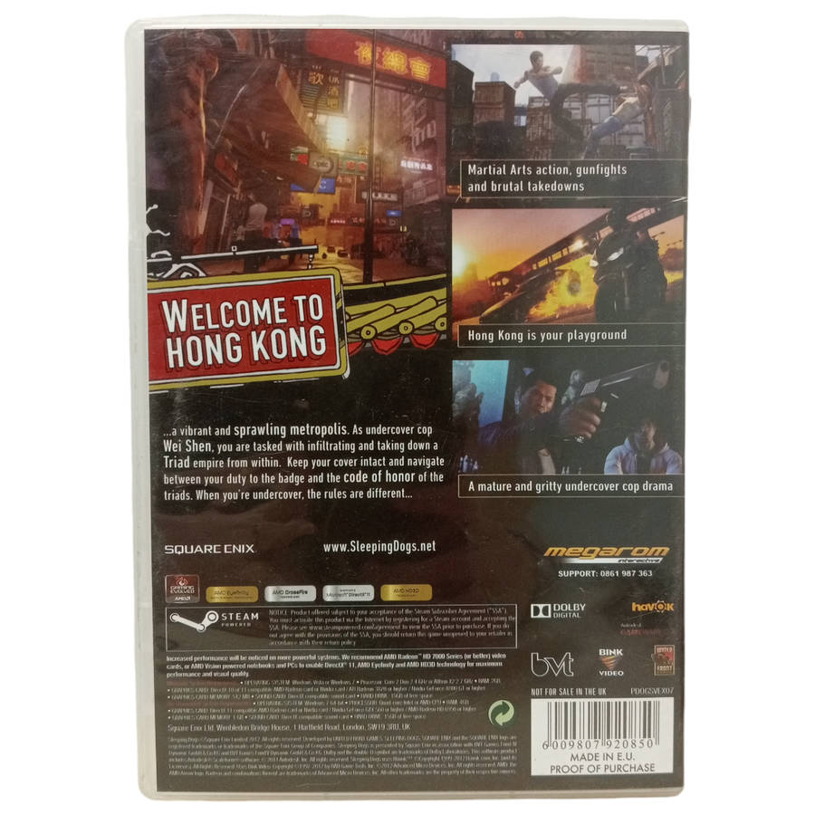 Sleeping Dogs PC (CD)