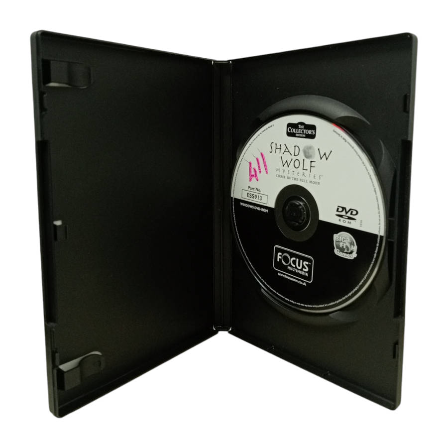 Shadow Wolf Mysteries - Curse Of The Full Moon PC (DVD)