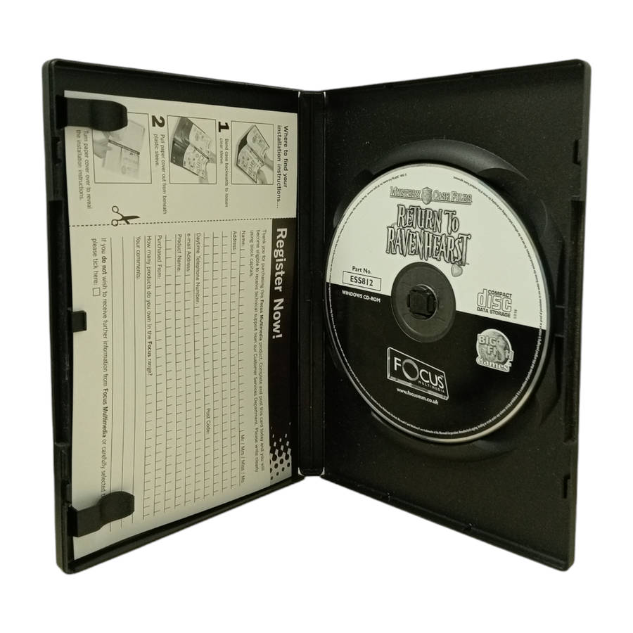 Return To Ravenhearst PC (CD)