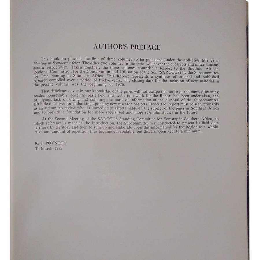 1977 Tree Planting in South Africa, Vol 1 & 2 The Pines  & The Eucalypts By R.J Poynton Hardcover w/