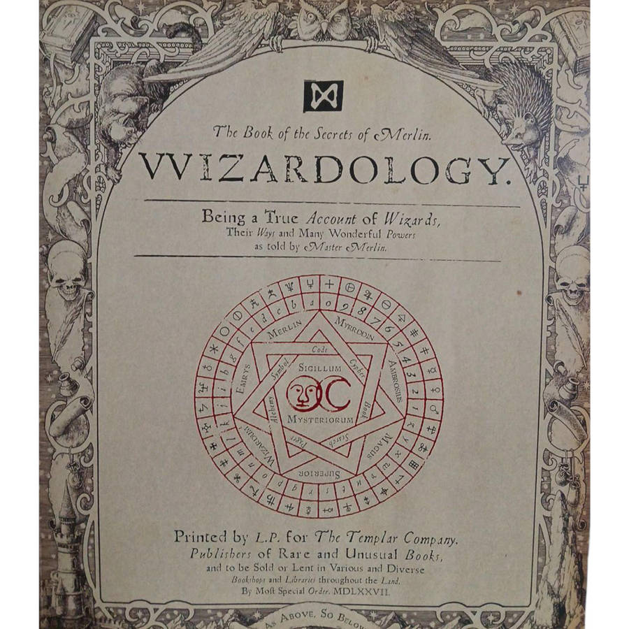 2005 Wizardology, The Book of the Secrets of Merlin by Dugald A. Steer Hardcover w/o Dustjacket