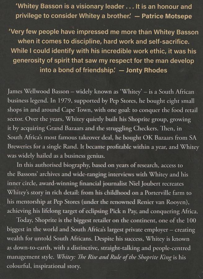 WHITEY: THE RISE AND RULE OF THE SHOPRITE KING by Niel Joubert