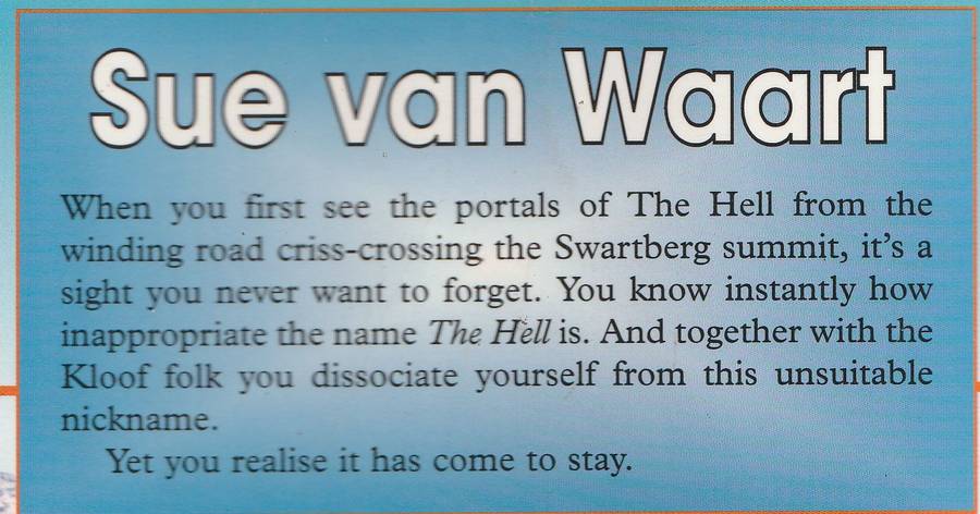 THE HELL: VALLEY OF THE LIONS by Sue van Waart