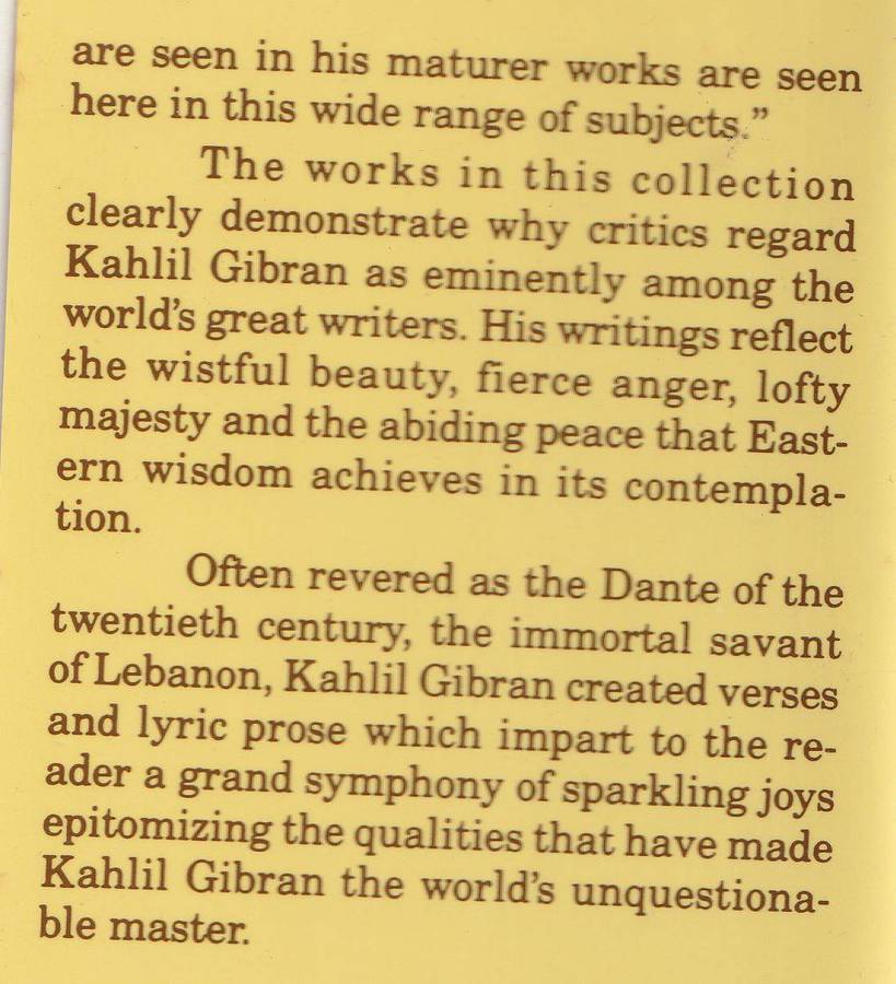THE TREASURED WRITINGS OF KAHLIL GIBRAN: AUTHOR OF THE PROPHET