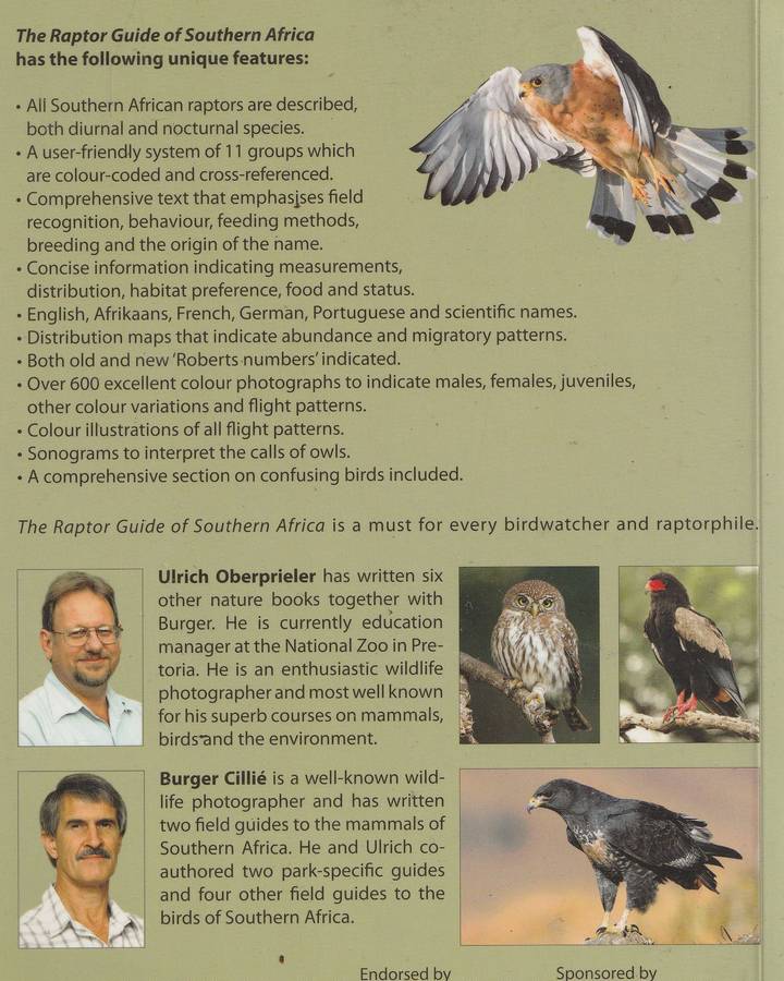 THE RAPTOR GUIDE OF SOUTHERN AFRICA by Ulrich Oberprieler & Burger Cillie