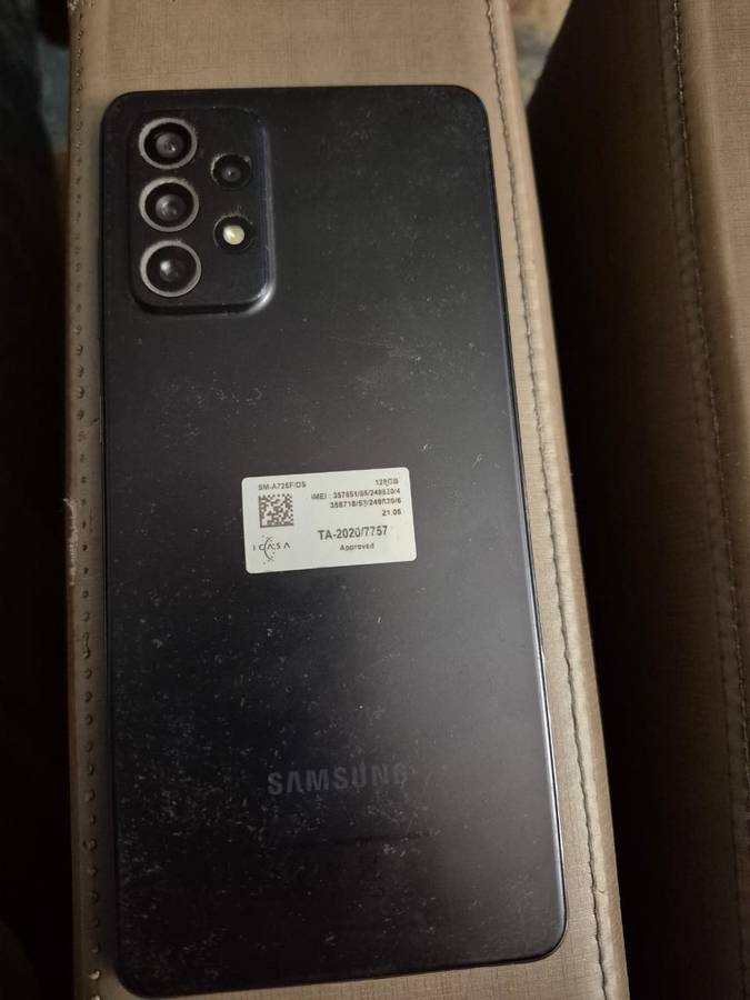 LIKE NEW ONE SAMSUNG SMARTPHONE A72 5G|| 128G/6G,FHD 64MP QUADRUPLE CAM,IN-DISPLAY FINGERPRINT
