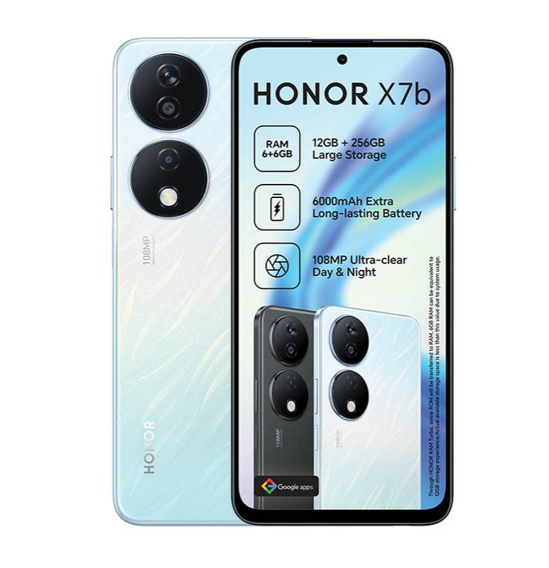 BRAND NEW SMARTPHONE | HONOR X7B, 256/12G| 3DAYS BATTERY, 108MP TRIPLE CLEAR CAM, FINGERPRINT