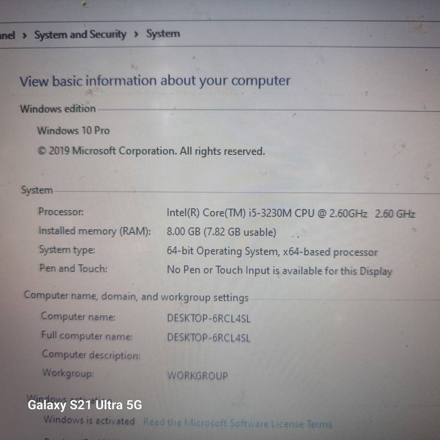 ACER ASPIRE i5-3230M