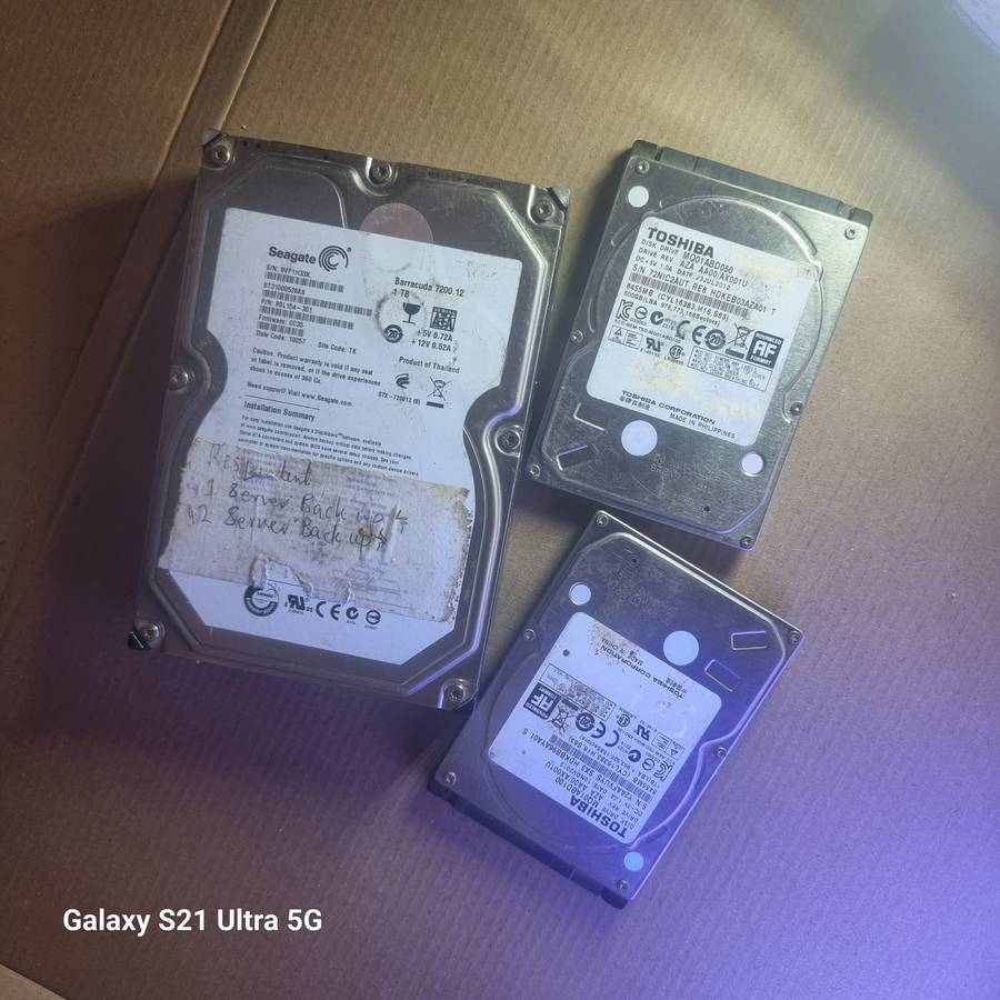 2 1TB + 1 500GB HARDRIVERS + CLASSIC MUSIC,MOVIES AND GAME