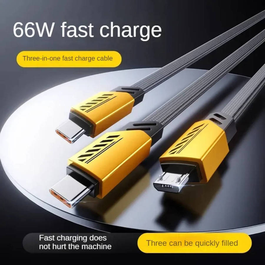 3 in 1 120W Fast Charging cable