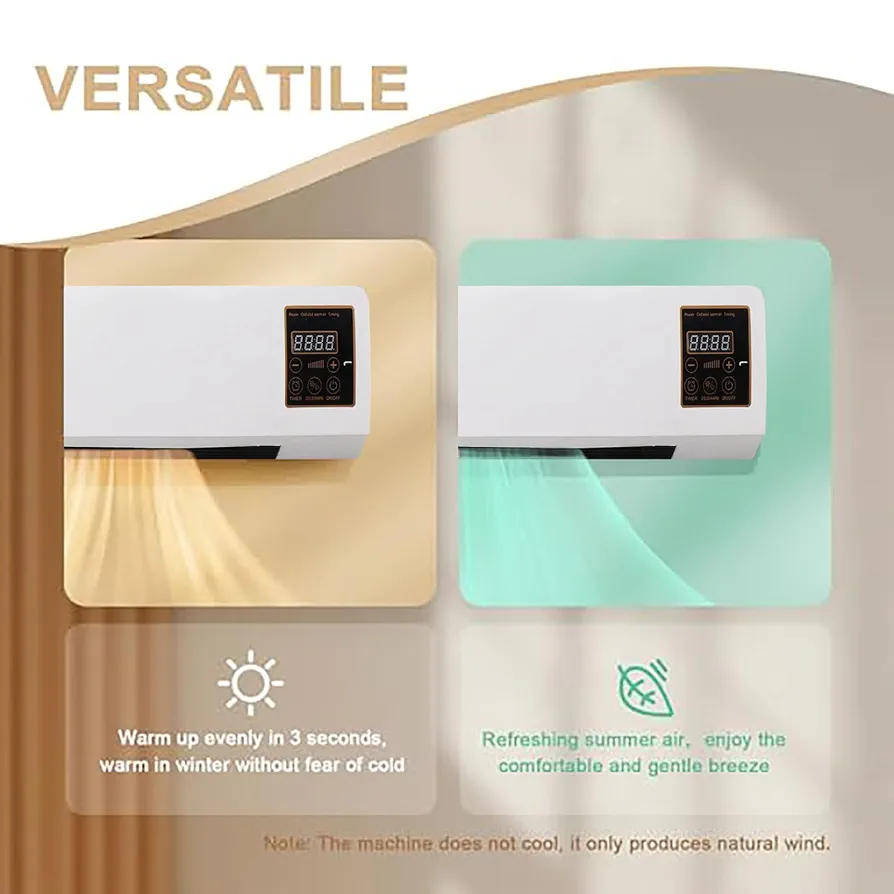 1500W remote control wall heater