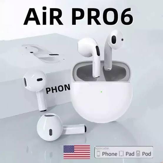 Pro6 TWS Bluetooth Headset Touch control 5.0 Bluetooth Headphone Sports Earphone With Microphone