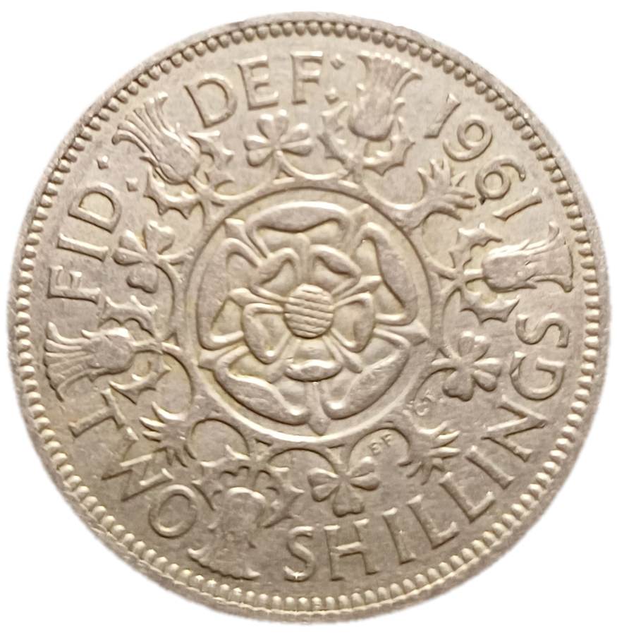 1961 GB Two Shillings