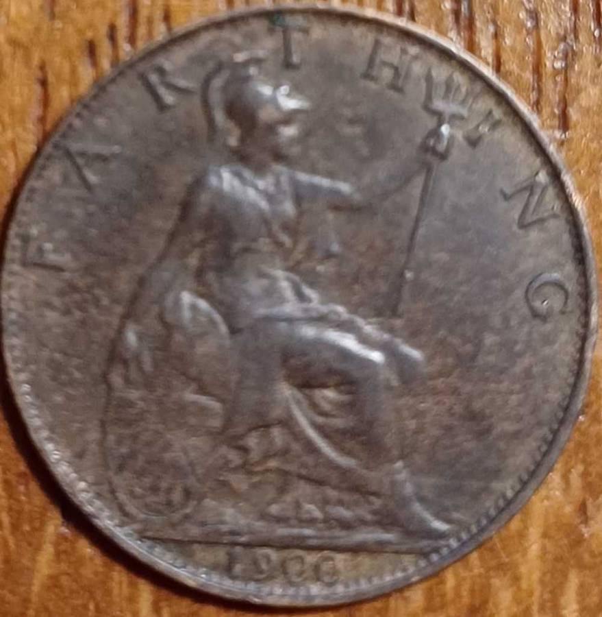 1900 GB 1 Farthing Queen Victoria