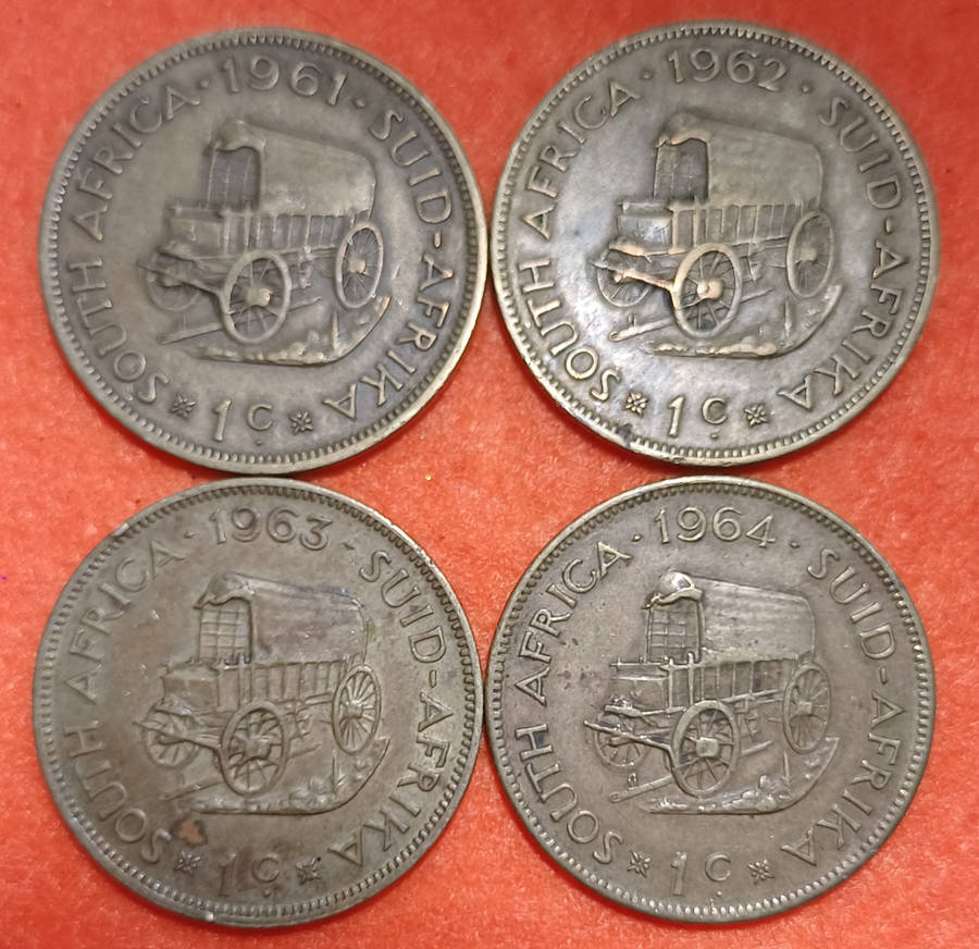 1961 - 1964 SA 1 Cents