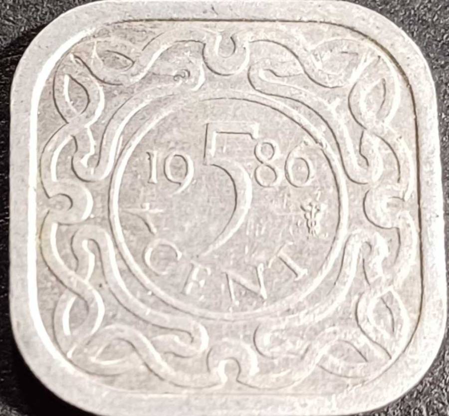 1986 Suriname 5 Cent