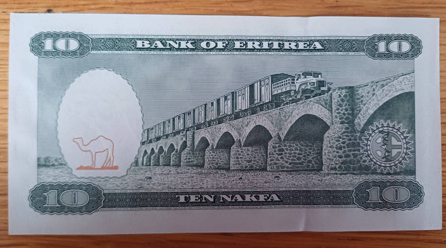Eritrea 10 Nakfa Bank Note