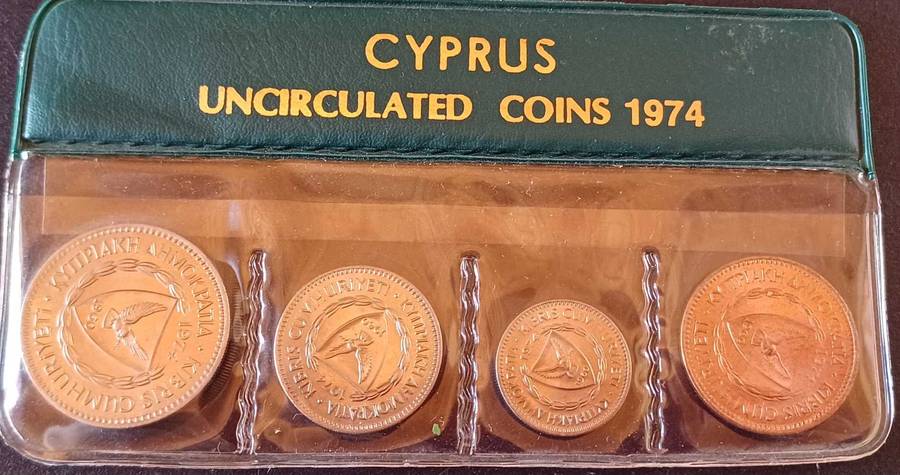 Cyprus Coin Set, 1974
