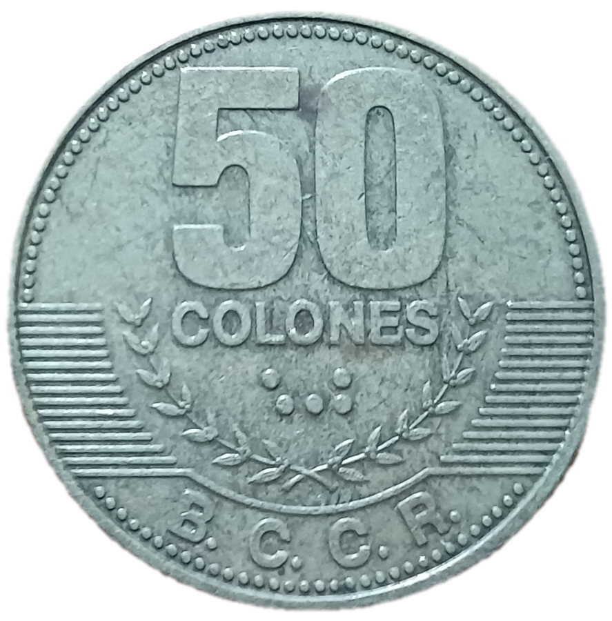 Costa Rica 50 Colones 2012