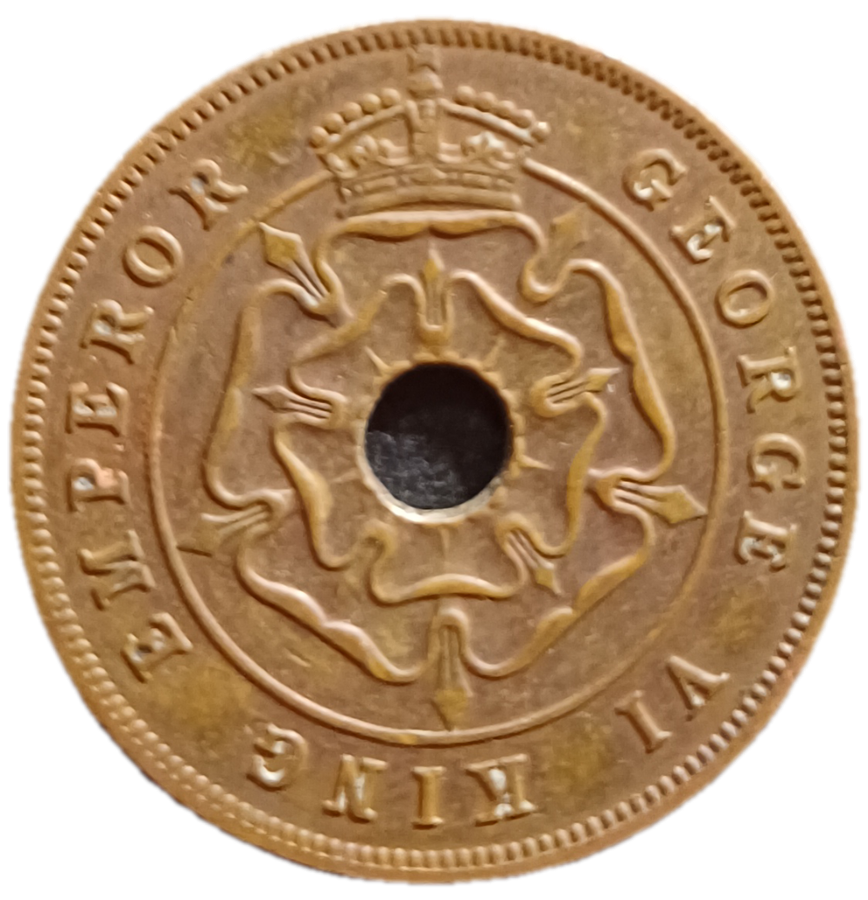 1943 Southern Rhodesia Penny