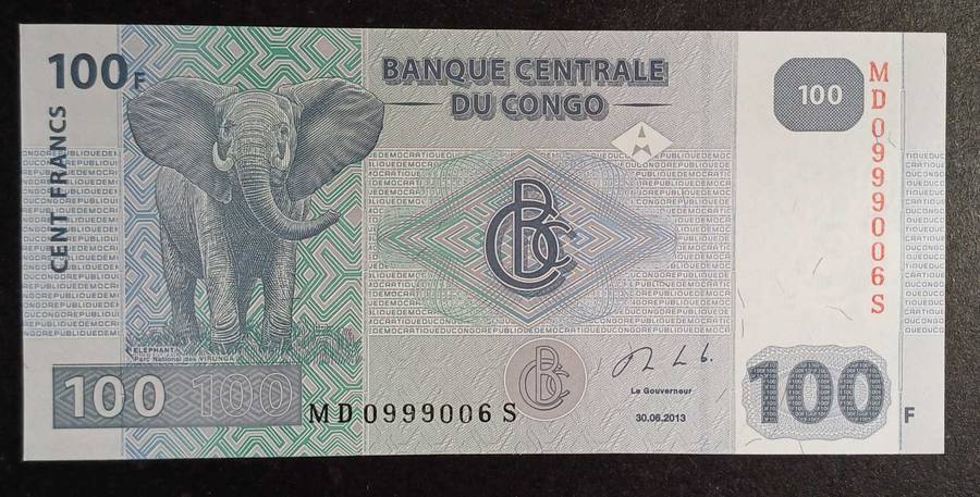 Bank of Congo - 100 Francs (UNC)