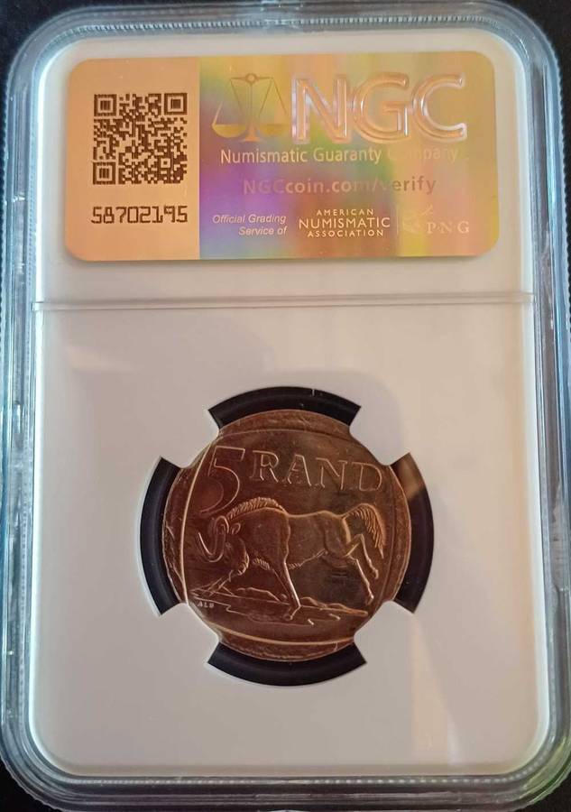 2000 R5 Nelson Mandela, Smiley Face, MS64