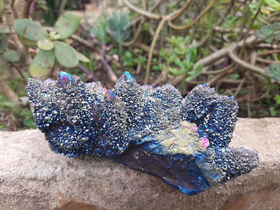 RAINBOW AURA SPIRIT QUARTZ CLUSTER 0.535kg