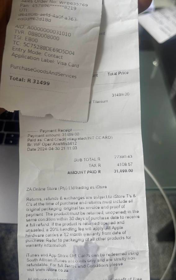 iPhone 15 pro max 256GB