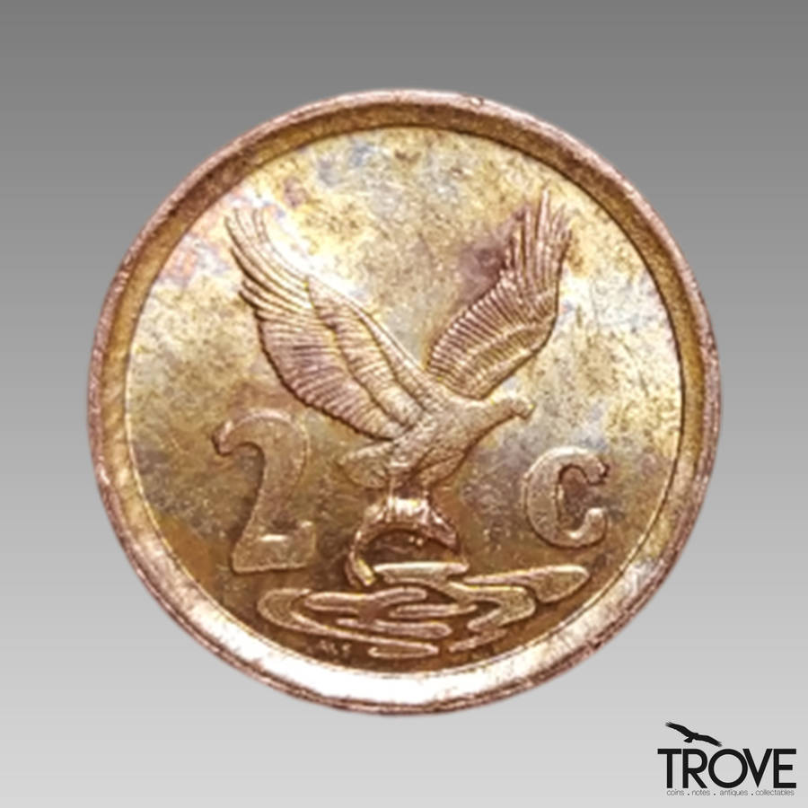 1997 2 Cent Toned Coin