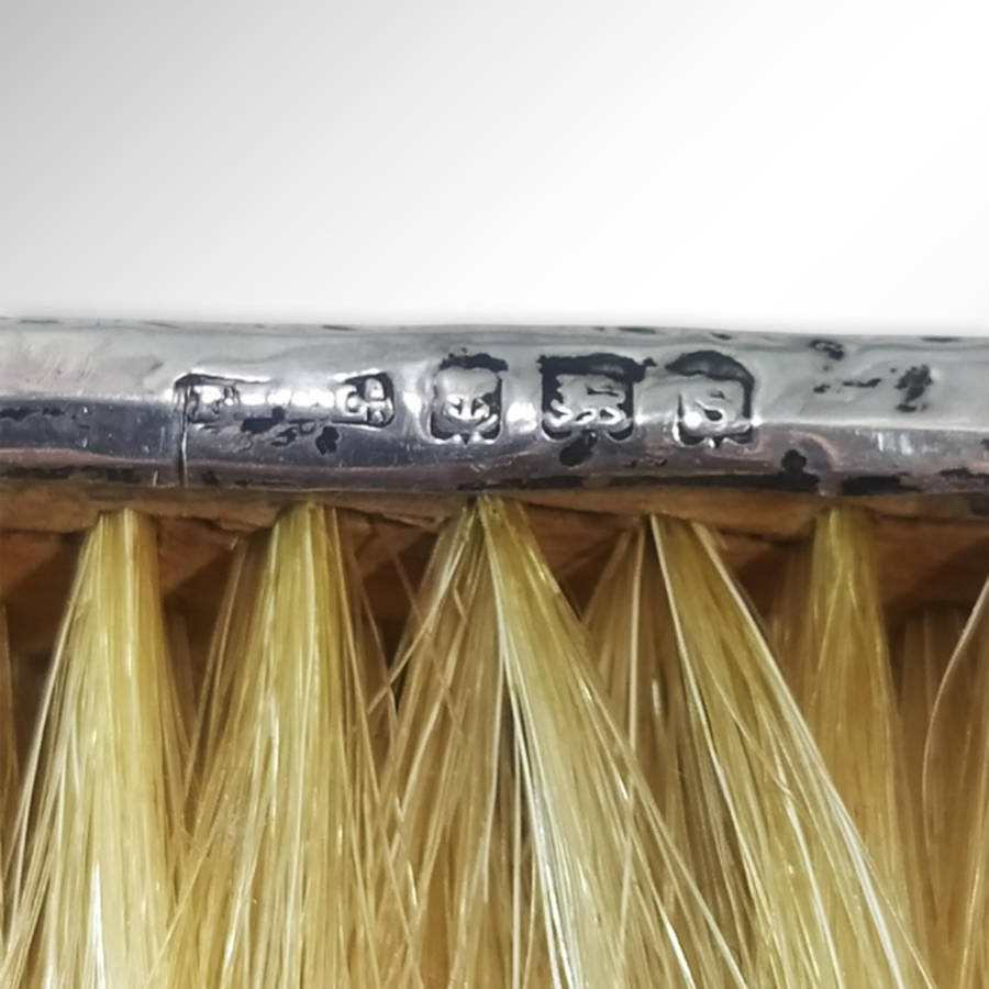 Vintage Hallmarked Sterling Silver Clothes Brushes