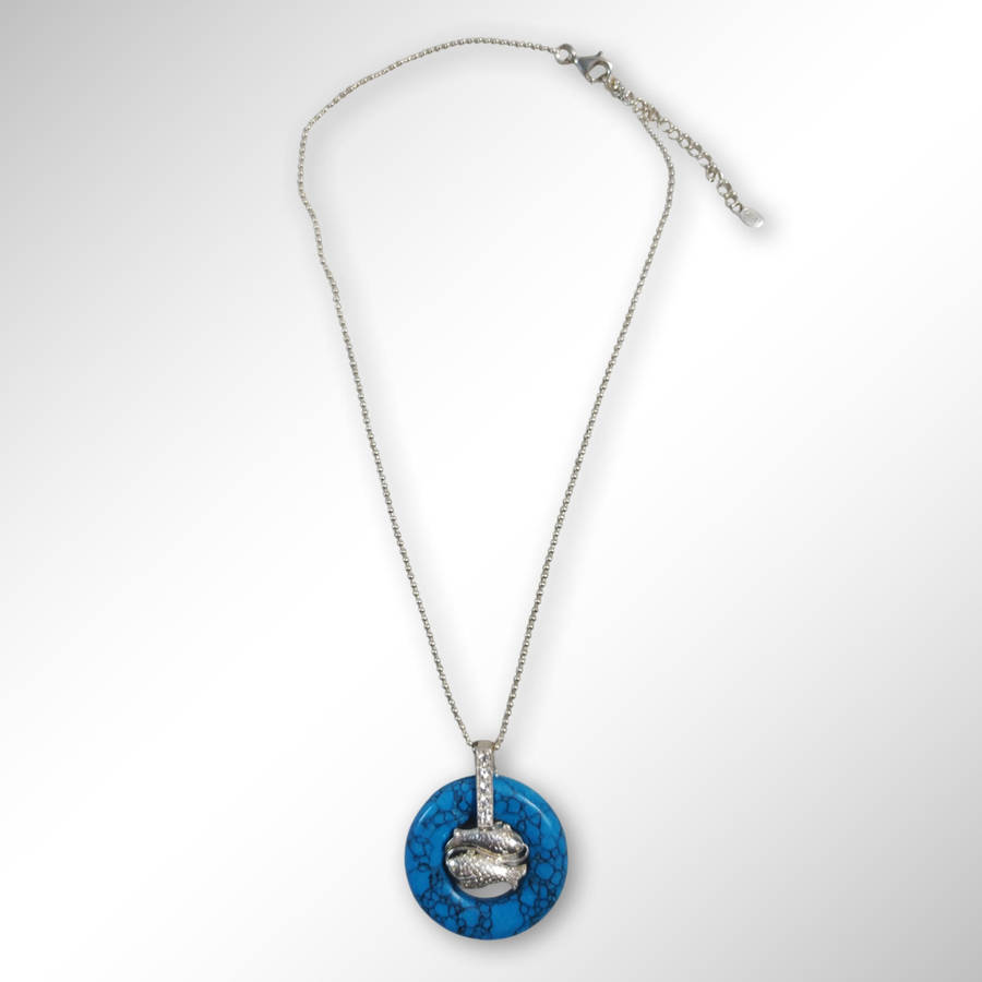 Vintage Gemstones Of Fortune With 925 Sterling Necklace