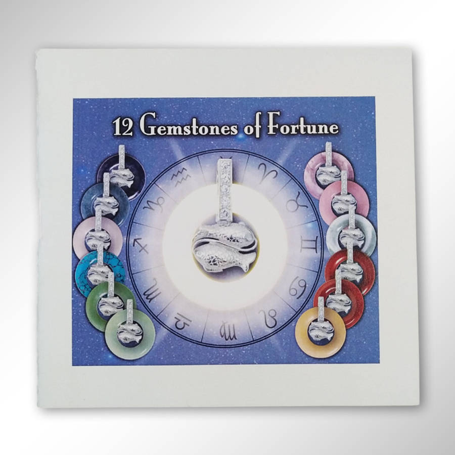 Vintage Gemstones Of Fortune With 925 Sterling Necklace