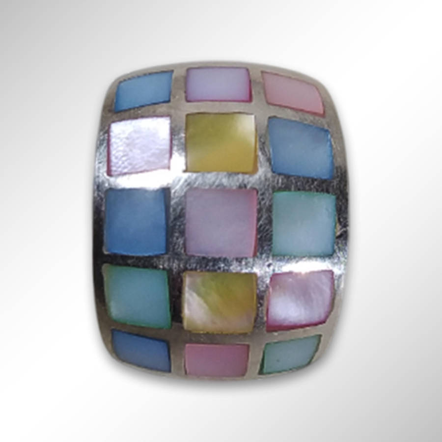 925 Sterling Silver Ring With Mother Of Pearl